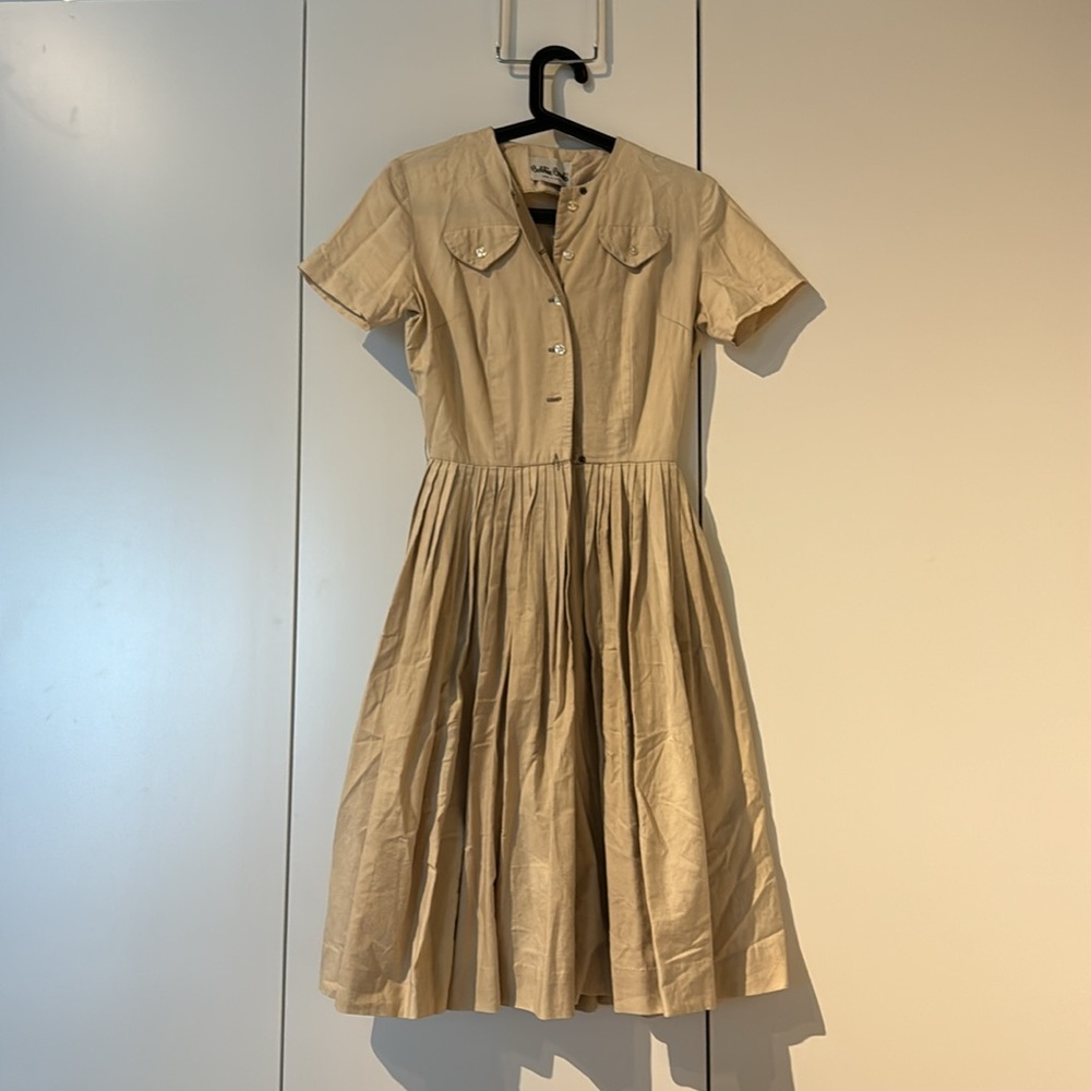 True Vintage 1950s Bobbi Brooks shirtwaist dress